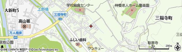 岐阜県高山市三福寺町424周辺の地図