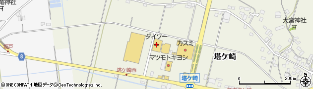 ダイソーアクロスショッピングガーデン鉾田店周辺の地図