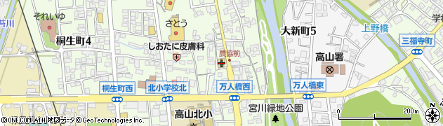 ＪＡひだ桐生周辺の地図