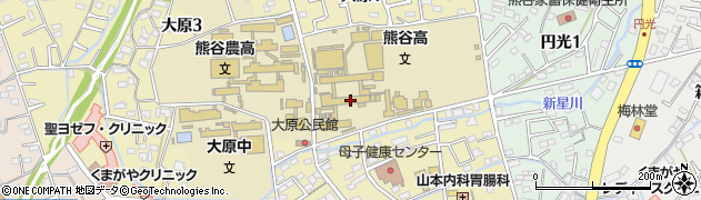 埼玉県立熊谷高等学校周辺の地図