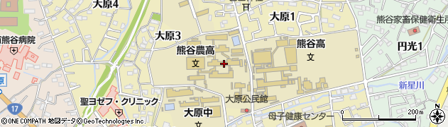 埼玉県立熊谷農業高等学校周辺の地図