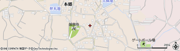 茨城県土浦市本郷1620周辺の地図