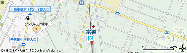 茨城県下妻市宗道60周辺の地図