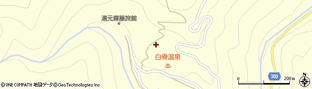 長野県松本市安曇白骨周辺の地図