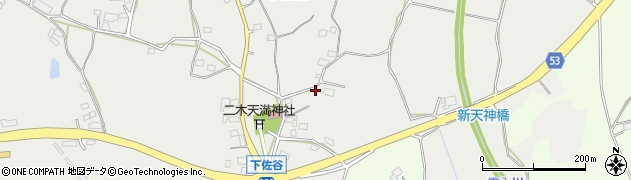 茨城県かすみがうら市下佐谷周辺の地図