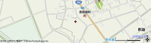 茨城県古河市釈迦367周辺の地図