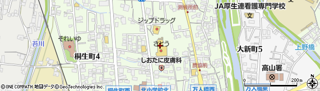 白洋舎さとう桐生店周辺の地図