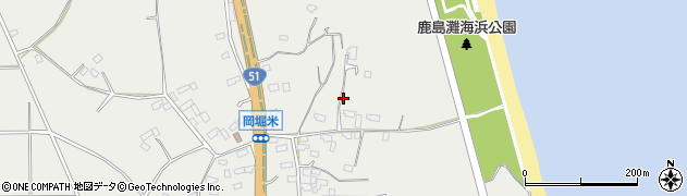 茨城県鉾田市大竹周辺の地図