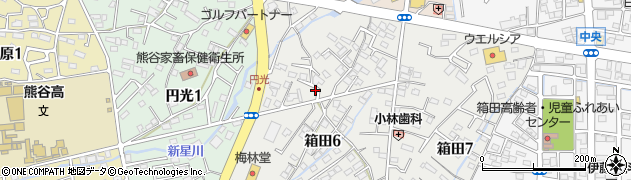 熊谷箱田パーキング周辺の地図