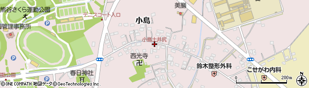 小島土井尻周辺の地図