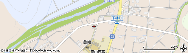 岐阜県高山市下林町291周辺の地図