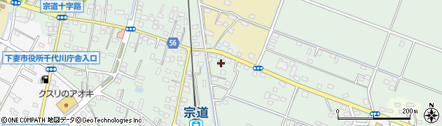 茨城県下妻市宗道387周辺の地図