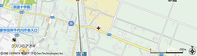 茨城県下妻市宗道404周辺の地図