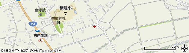 茨城県古河市釈迦443周辺の地図