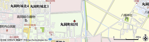 福井県坂井市丸岡町松川周辺の地図