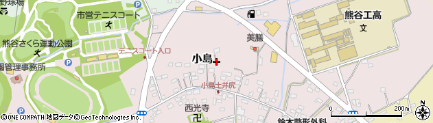 埼玉県熊谷市小島周辺の地図