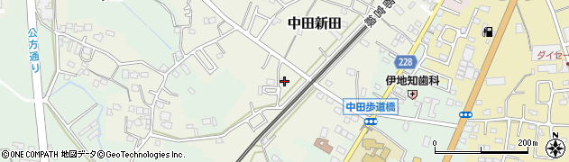 茨城県古河市中田新田125周辺の地図