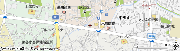 十万石　熊谷店周辺の地図