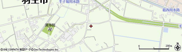 埼玉県羽生市下手子林1453周辺の地図
