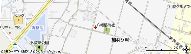 埼玉県羽生市加羽ケ崎周辺の地図