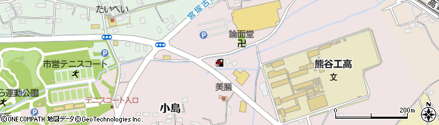 コスモ石油販売　セルフ西熊谷周辺の地図
