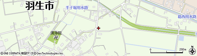 埼玉県羽生市下手子林2176周辺の地図