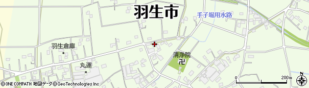 埼玉県羽生市下手子林2462周辺の地図