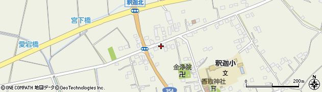茨城県古河市釈迦115周辺の地図