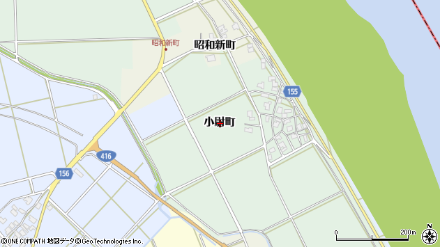〒910-3102 福井県福井市小尉町の地図