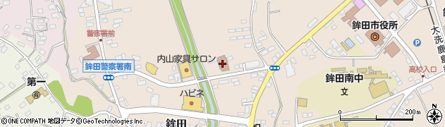 鉾田郵便局集荷周辺の地図