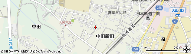 茨城県古河市中田新田32周辺の地図