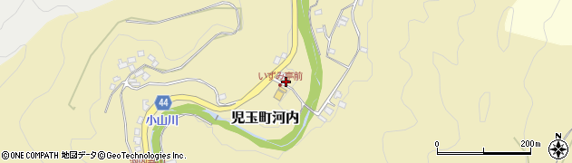 埼玉県本庄市児玉町河内206周辺の地図
