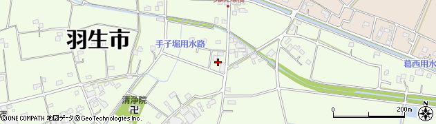 埼玉県羽生市下手子林2229周辺の地図