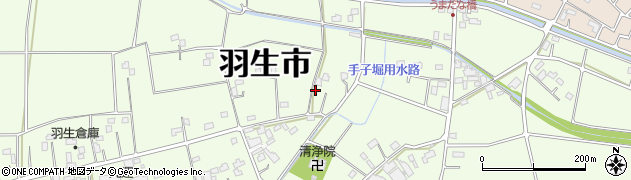 埼玉県羽生市下手子林2499周辺の地図