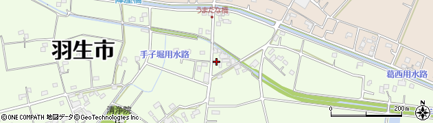 埼玉県羽生市下手子林2187周辺の地図