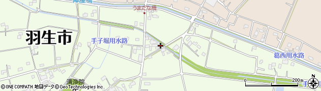 埼玉県羽生市下手子林2189周辺の地図