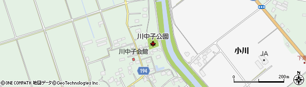 川中子公園周辺の地図