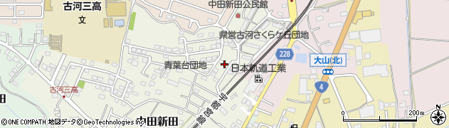 茨城県古河市中田新田62周辺の地図