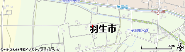 埼玉県羽生市下手子林2549周辺の地図