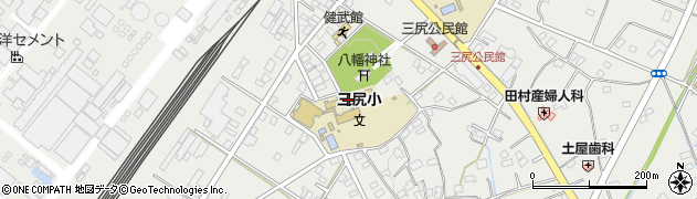 熊谷市立三尻小学校周辺の地図