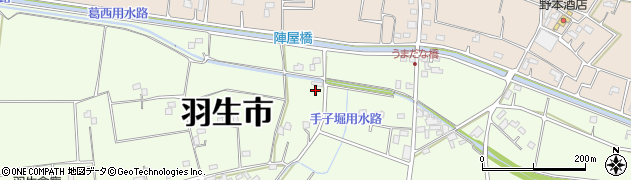 埼玉県羽生市下手子林2478周辺の地図