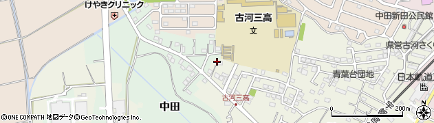 茨城県古河市中田新田20周辺の地図
