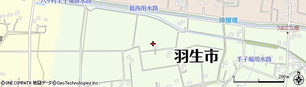 埼玉県羽生市下手子林2591周辺の地図