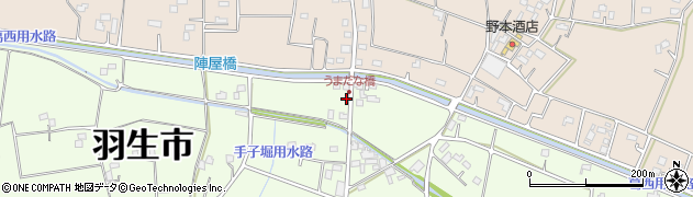 埼玉県羽生市下手子林2440周辺の地図