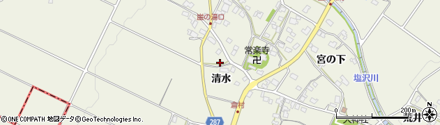 長野県松本市内田（清水）周辺の地図