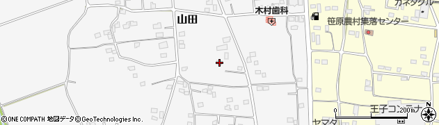 茨城県古河市山田260周辺の地図
