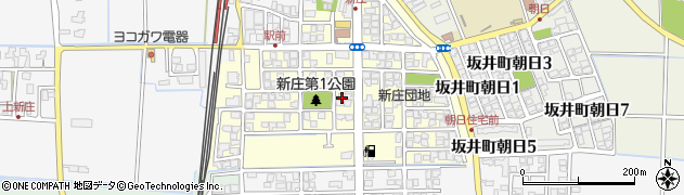福井県坂井市坂井町新庄周辺の地図