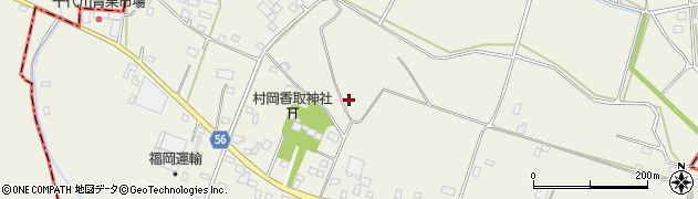 茨城県下妻市村岡周辺の地図
