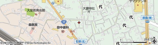 埼玉県熊谷市新島387周辺の地図