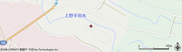 上野平用水周辺の地図